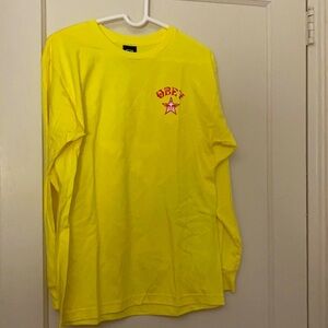 NWOT obey yellow long sleeve size: M